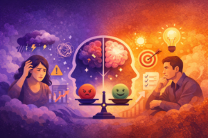 情感与决策的对比图